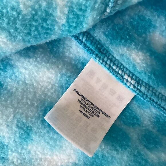 Lands End Mens Heritage Fleece 1/4 Snap Neck Pullover Sz L 42-44 Blue - Picture 9 of 10